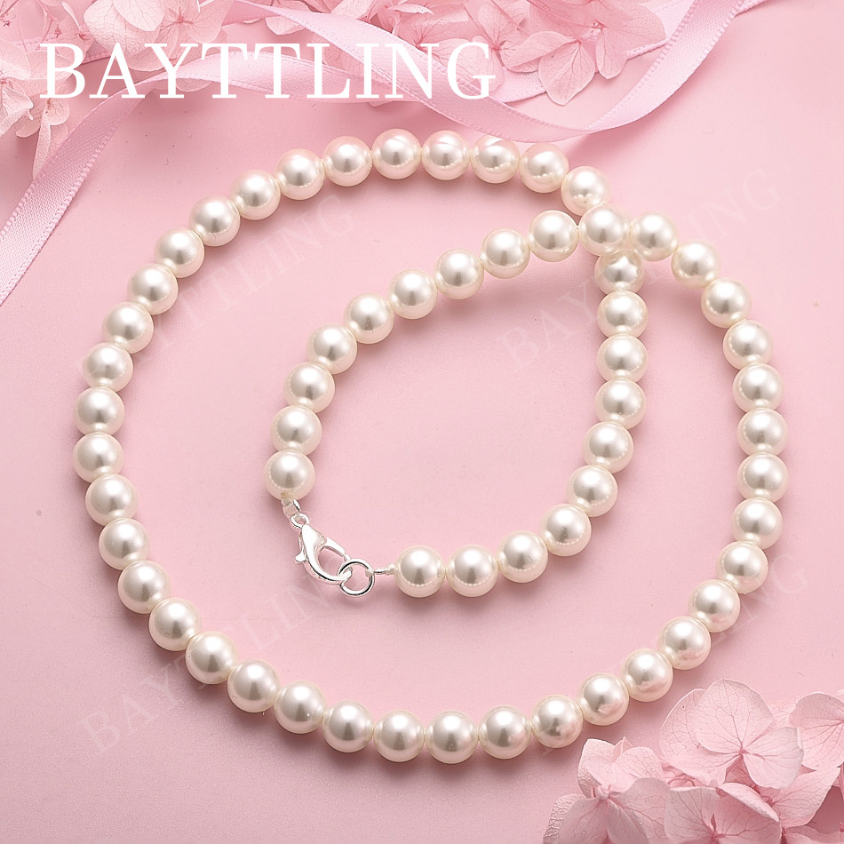Pearl Trim Chain - Colar Elegante de Pérolas em Prata