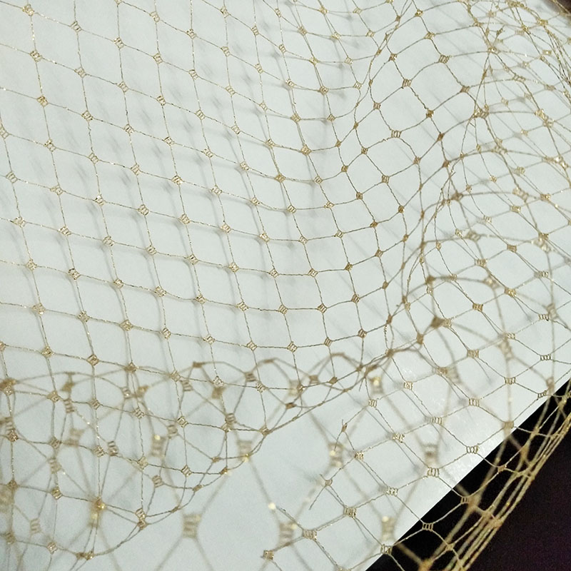 Crystal Mesh Fabric - Véu de Máscara em Tecido de
