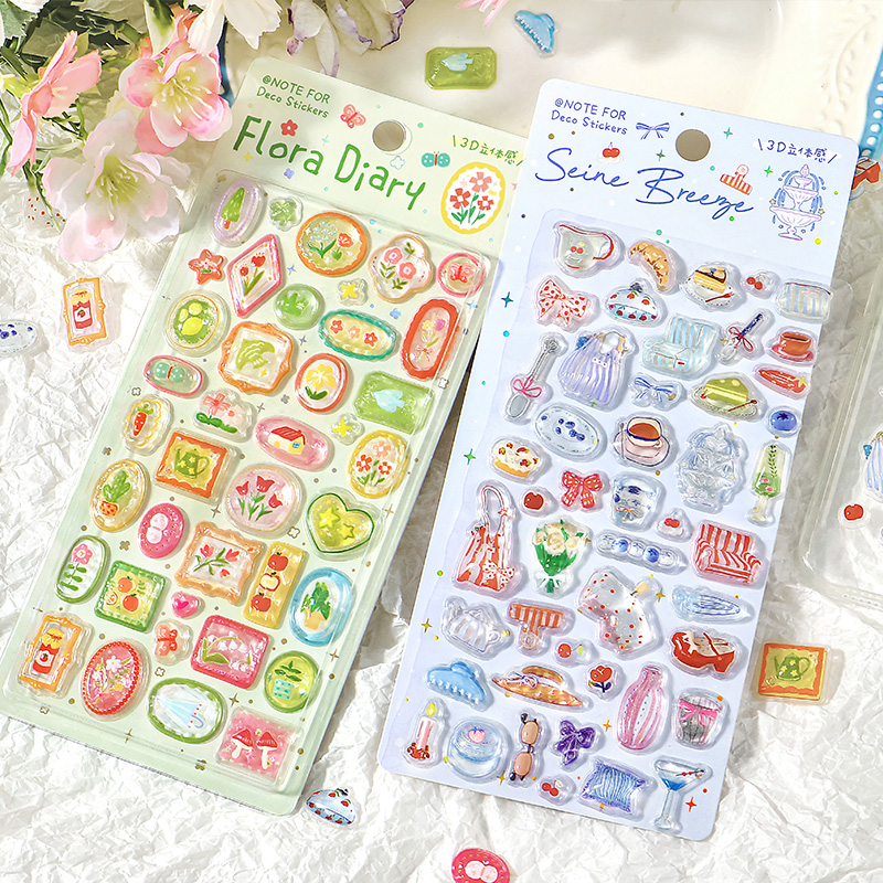 Embellishments For Scrapbooking - 1Pc/Pack Adesivos 3D Fofos em Relevo,