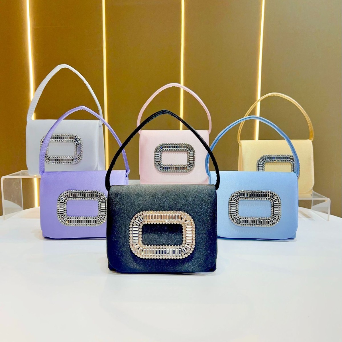 Luxo mini quadrado bolsa femin - Tassel Fringe Trim avaliação e preço