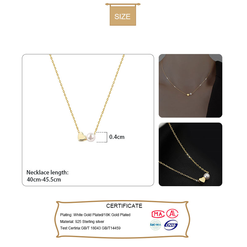 Trustdavis real 925 prata este - Pearl Trim Chain avaliação e preço