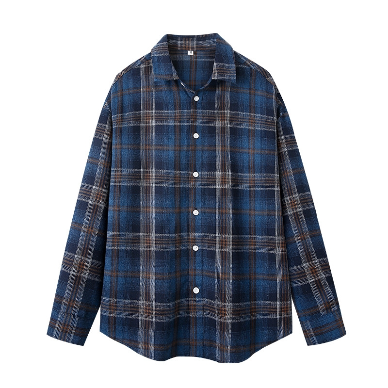 Camisa xadrez unissexo, com bo - Embellish Knit avaliação e preço