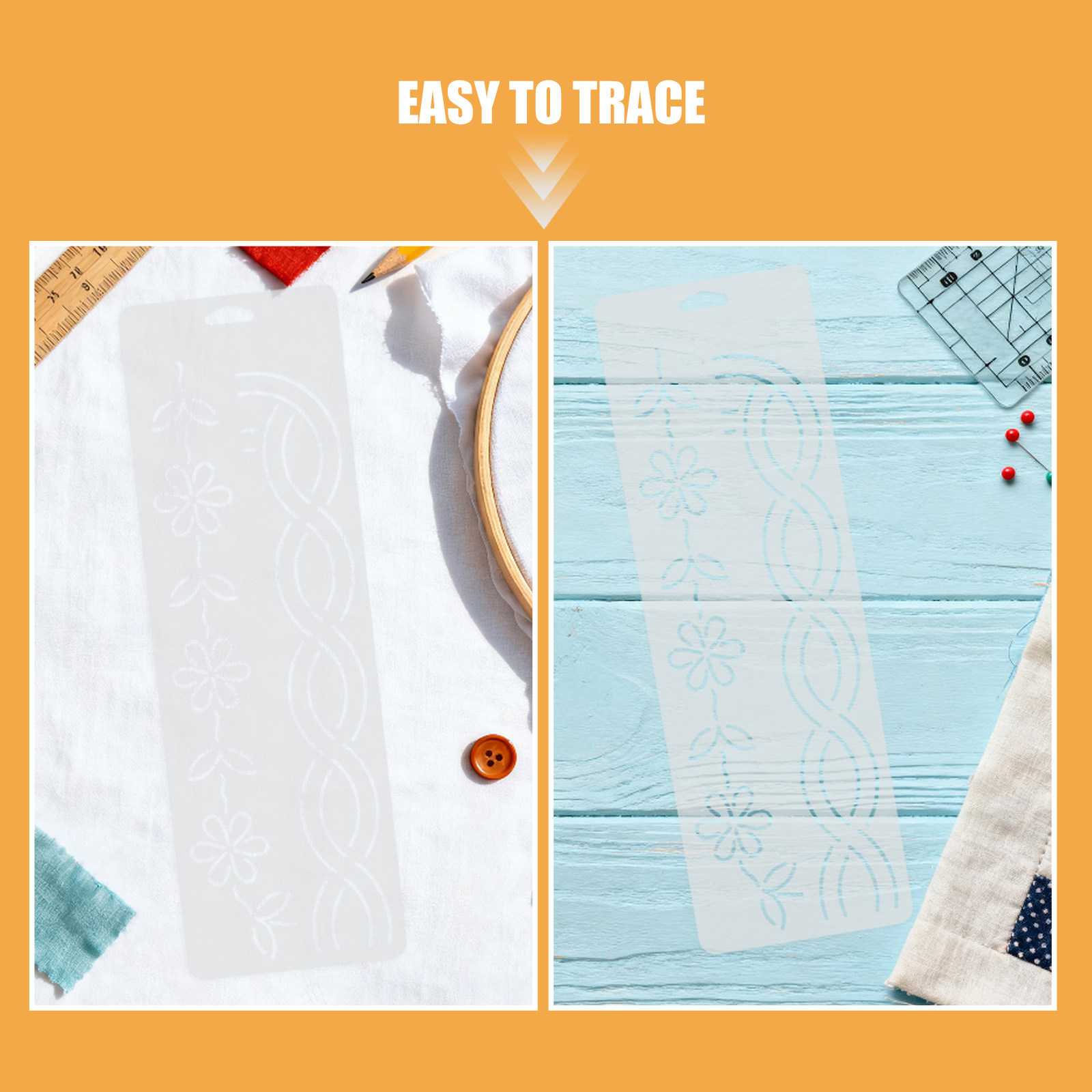 2 peças de estênceis para quil - Embroidery Craft avaliação e preço