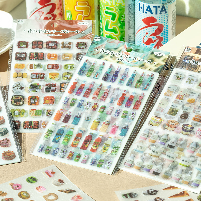 6 folhas bonito bolo lanches t - Embellishments For Scrapbooking avaliação e preço
